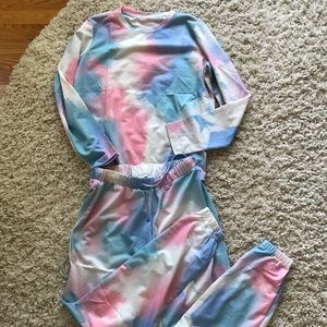 Tie dye loungewear set